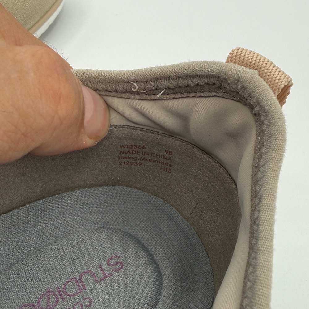 Cole Haan StudioGrand Sneakers Womens 9B Taupe Leather Suede Bungee W12366 - Picture 8 of 9